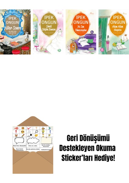 Ipek Ongun 4 Kitap Set + Okuma Sticker'ları