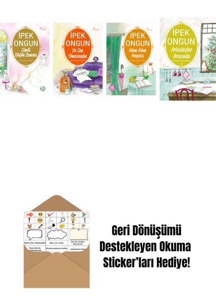 Ipek Ongun 4 Kitap Set + Okuma Sticker'ları