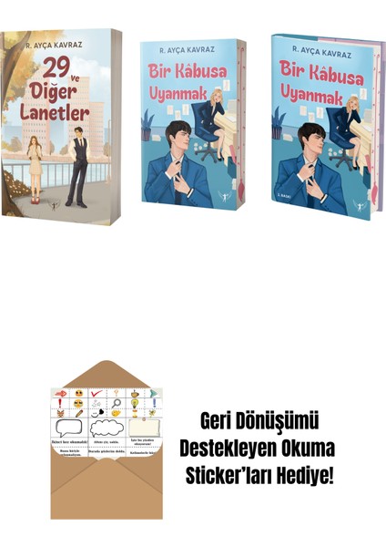 R. Ayça Kavraz 3 Kitap Set + Okuma Sticker'ları