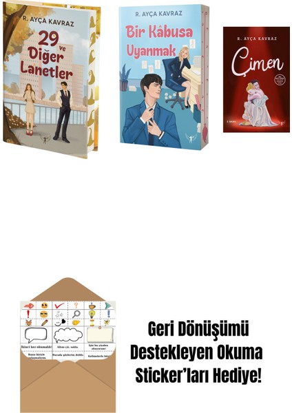 R. Ayça Kavraz 3 Kitap Set + Okuma Sticker'ları