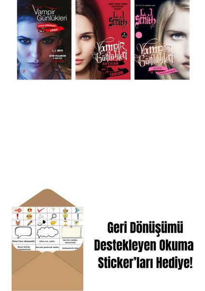 L. J. Smith 3 Kitap Set + Okuma Sticker'ları
