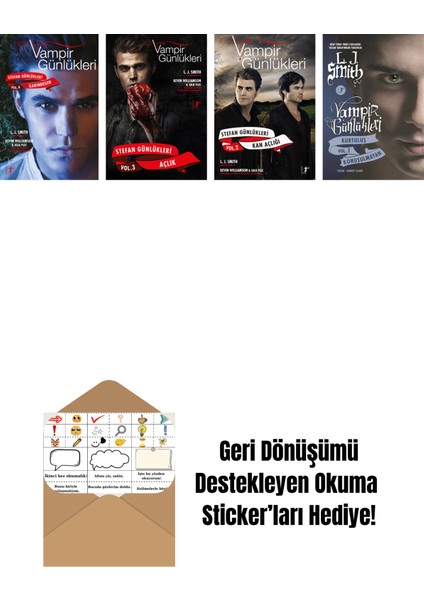 L. J. Smith 4 Kitap Set + Okuma Sticker'ları