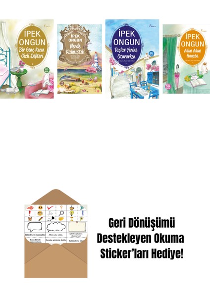 Ipek Ongun 4 Kitap Set + Okuma Sticker'ları