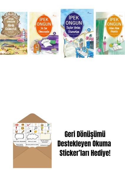 Ipek Ongun 4 Kitap Set + Okuma Sticker'ları