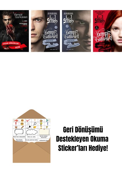 L. J. Smith 4 Kitap Set + Okuma Sticker'ları