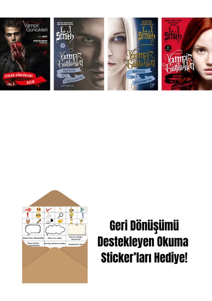 L. J. Smith 4 Kitap Set + Okuma Sticker'ları