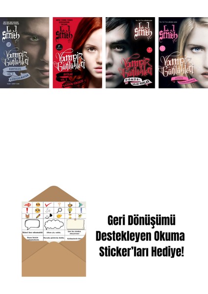 L. J. Smith 4 Kitap Set + Okuma Sticker'ları