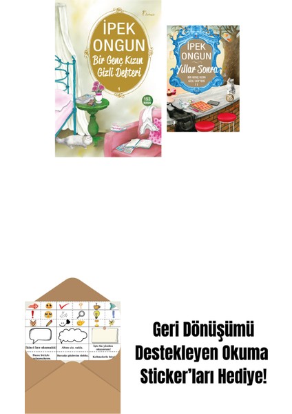 Bir Genç Kızın Gizli Defteri 1 + Yıllar Sonra + Okuma Sticker'ları