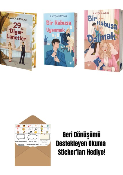 R. Ayça Kavraz 3 Kitap Set + Okuma Sticker'ları