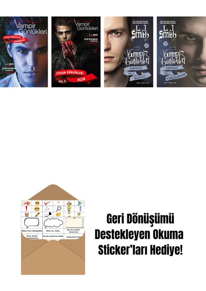L. J. Smith 4 Kitap Set + Okuma Sticker'ları