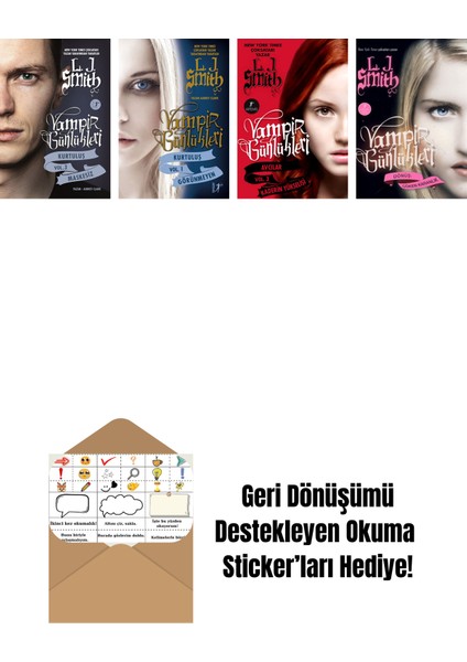 L. J. Smith 4 Kitap Set + Okuma Sticker'ları
