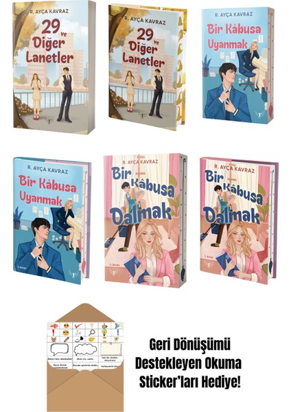R. Ayça Kavraz 6 Kitap Set + Okuma Sticker'ları