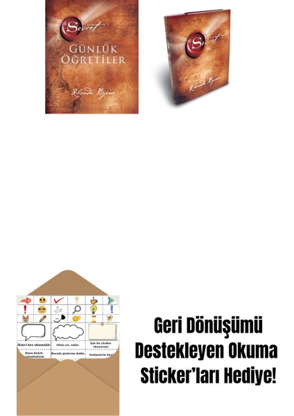 The Secret - Günlük Öğretiler (Ciltli) + Sır (Ciltli) + Okuma Sticker'ları