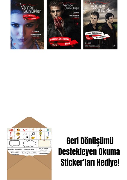 L. J. Smith 3 Kitap Set + Okuma Sticker'ları