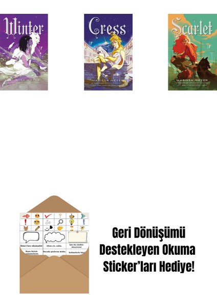 Marissa Meyer 3 Kitap Set + Okuma Sticker'ları