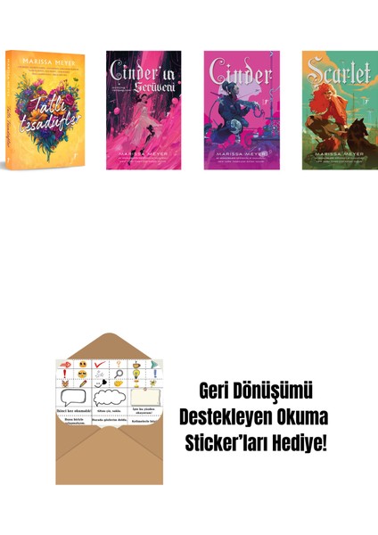 Marissa Meyer 4 Kitap Set + Okuma Sticker'ları
