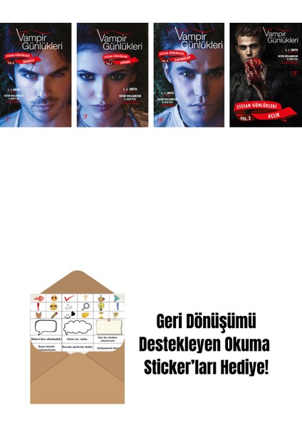 L. J. Smith 4 Kitap Set + Okuma Sticker'ları