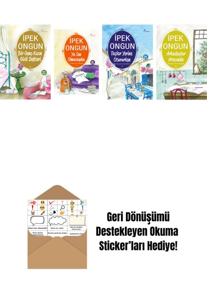 Ipek Ongun 4 Kitap Set + Okuma Sticker'ları