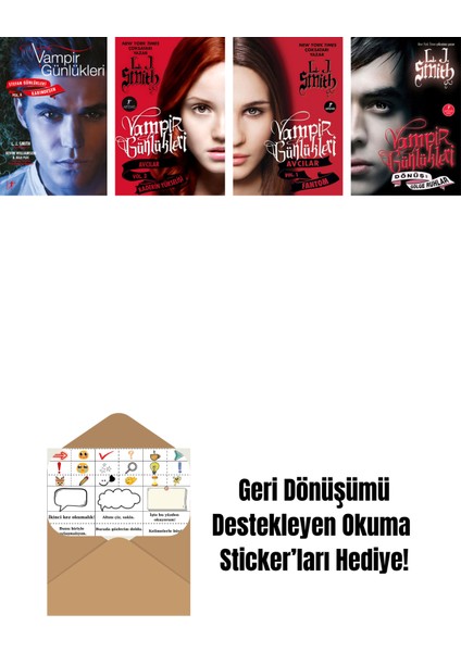 L. J. Smith 4 Kitap Set + Okuma Sticker'ları