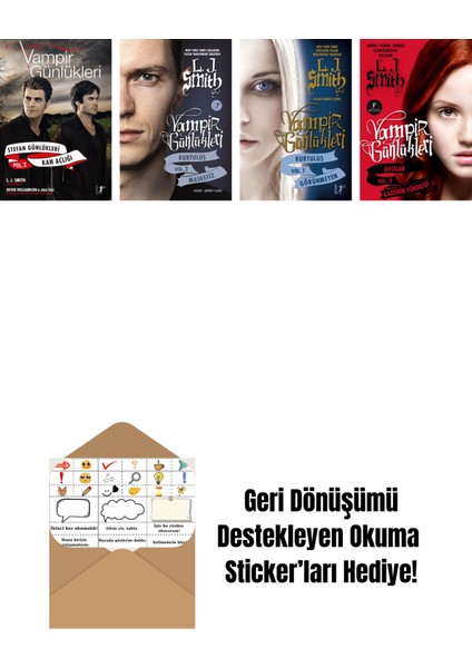 L. J. Smith 4 Kitap Set + Okuma Sticker'ları