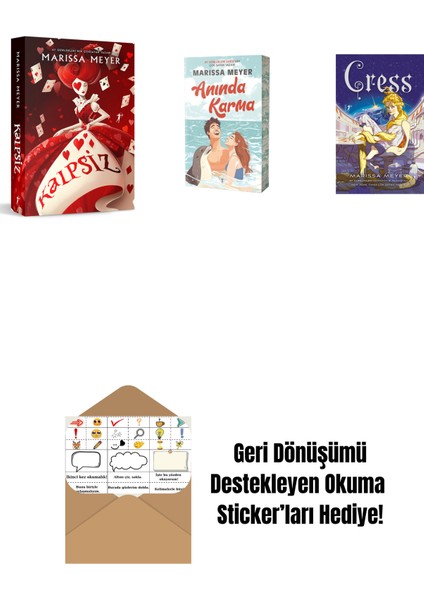 Marissa Meyer 3 Kitap Set + Okuma Sticker'ları