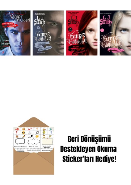 L. J. Smith 4 Kitap Set + Okuma Sticker'ları