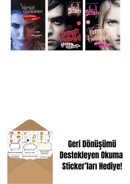 L. J. Smith 3 Kitap Set + Okuma Sticker'ları