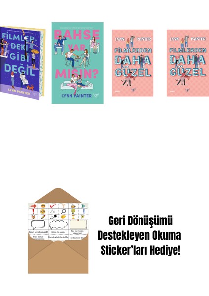 Lynn Painter 4 Kitap Set + Okuma Sticker'ları