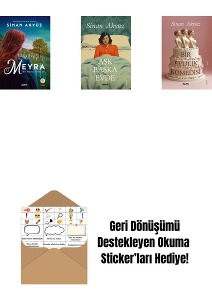 Sinan Akyüz 3 Kitap Set + Okuma Sticker'ları