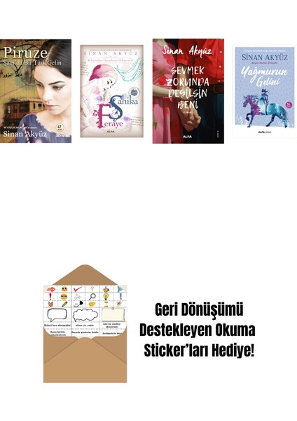 Sinan Akyüz 4 Kitap Set + Okuma Sticker'ları