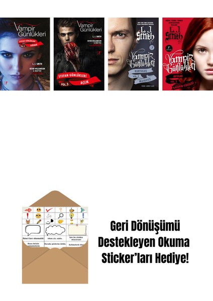 L. J. Smith 4 Kitap Set + Okuma Sticker'ları