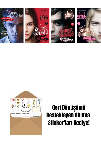 L. J. Smith 4 Kitap Set + Okuma Sticker'ları