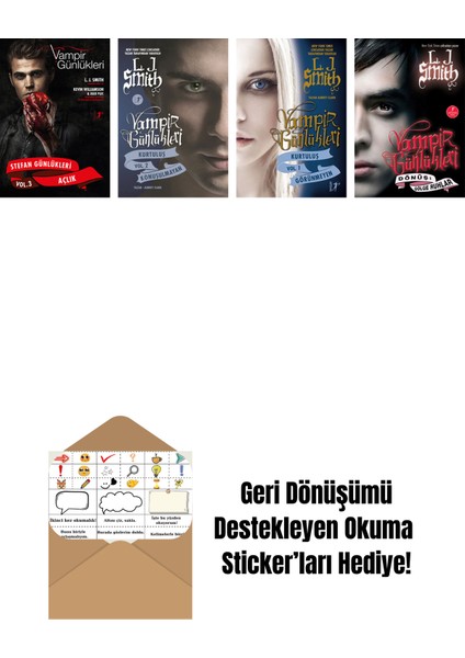 L. J. Smith 4 Kitap Set + Okuma Sticker'ları