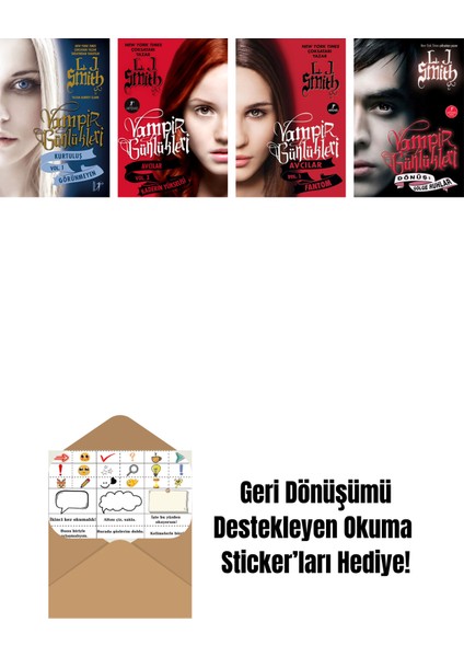 L. J. Smith 4 Kitap Set + Okuma Sticker'ları