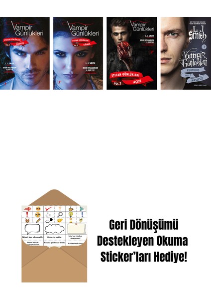 L. J. Smith 4 Kitap Set + Okuma Sticker'ları