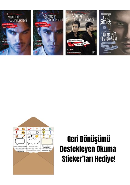 L. J. Smith 4 Kitap Set + Okuma Sticker'ları