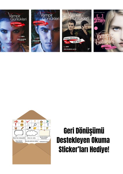 L. J. Smith 4 Kitap Set + Okuma Sticker'ları