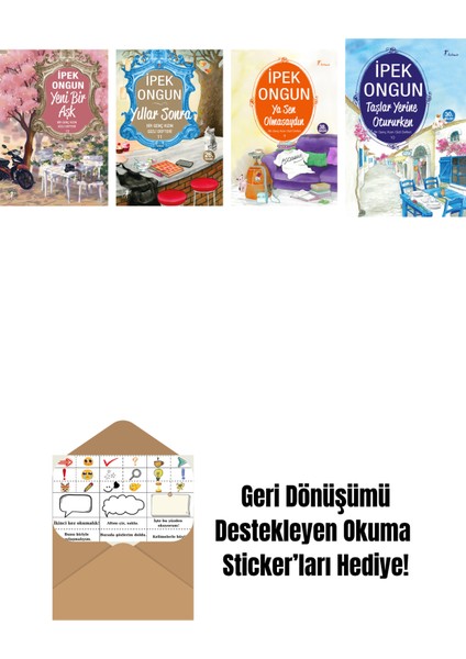 Ipek Ongun 4 Kitap Set + Okuma Sticker'ları