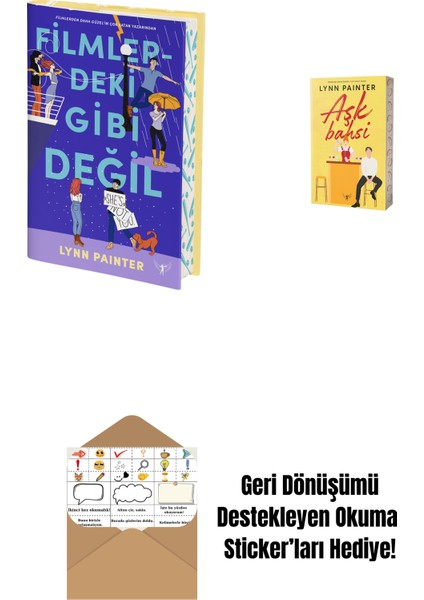 Filmlerdeki Gibi Değil (Ciltli) + Aşk Bahsi + Okuma Sticker'ları