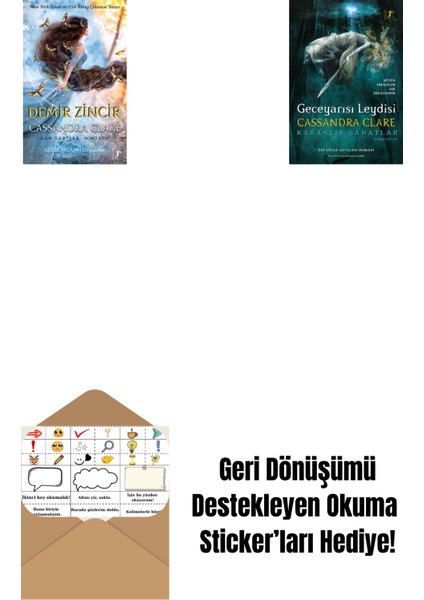 Demir Zincir (Ciltli) + Geceyarısı Leydisi (Ciltli) + Okuma Sticker'ları