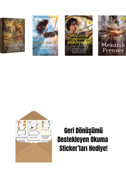 Cassandra Clare 4 Kitap Set + Okuma Sticker'ları