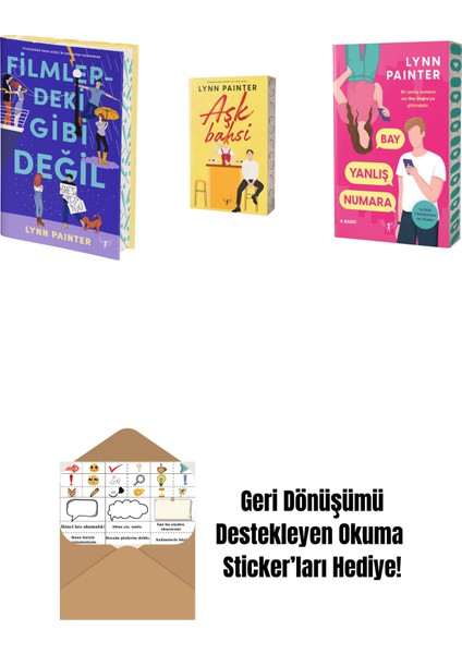 Lynn Painter 3 Kitap Set + Okuma Sticker'ları