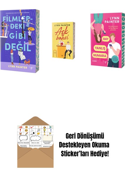 Lynn Painter 3 Kitap Set + Okuma Sticker'ları