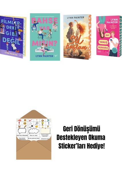 Lynn Painter 4 Kitap Set + Okuma Sticker'ları