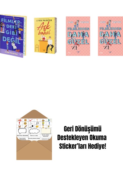 Lynn Painter 4 Kitap Set + Okuma Sticker'ları