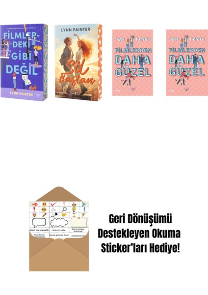 Lynn Painter 4 Kitap Set + Okuma Sticker'ları