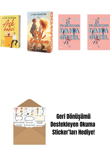 Lynn Painter 4 Kitap Set + Okuma Sticker'ları