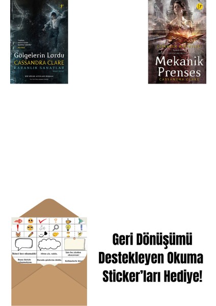 Gölgelerin Lordu (Ciltli) + Mekanik Prenses (Ciltli) + Okuma Sticker'ları