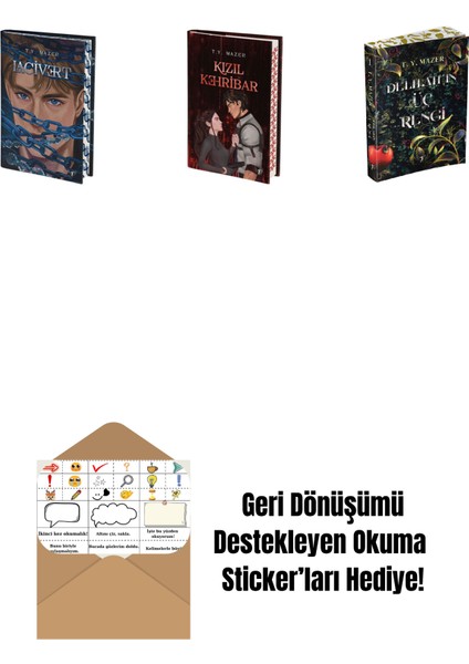 T. Y. Mazer 3 Kitap Set + Okuma Sticker'ları