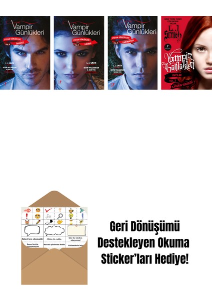 L. J. Smith 4 Kitap Set + Okuma Sticker'ları